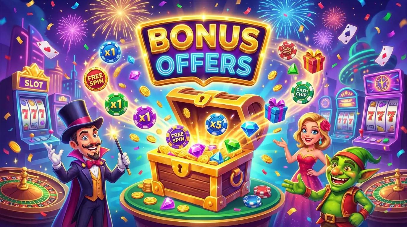 Rooftop Spins casino bonus offers